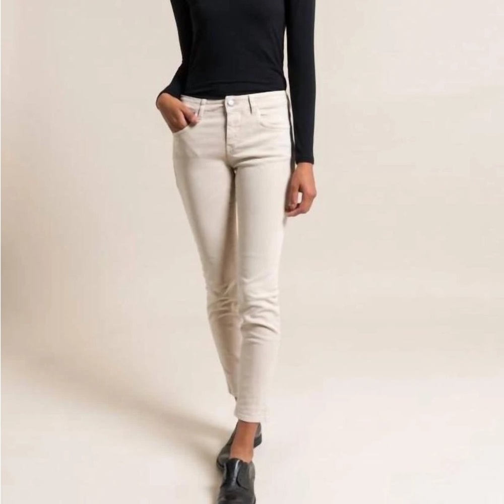 Closed Baker Ankle Narrow Jeans in Soft Beige Mid-Rise Size 24